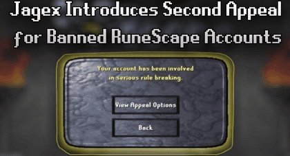 Jagex Adds Second Appeal Option for Banned RuneScape Accounts