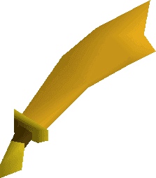 Gilded scimitar